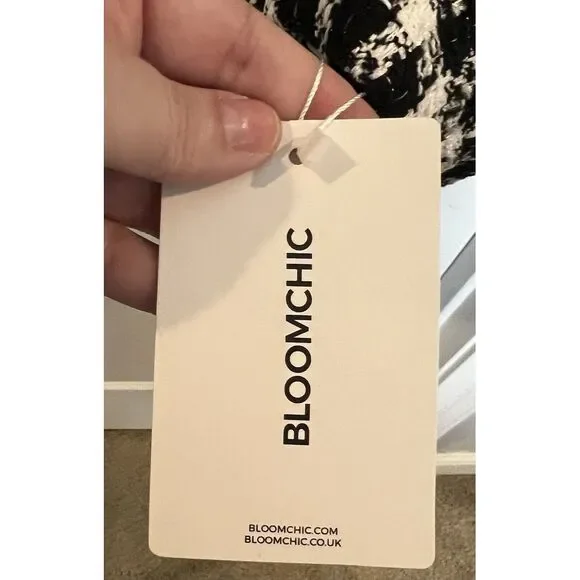 Bloomchic Women's‎ Black & White Plaid Blazer Dressy Jacket Plus Size 22/24 NWT - Picture 8 of 9